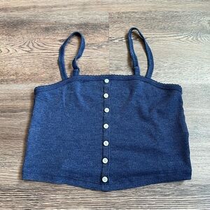 American Eagle Navy Blue Women's Top